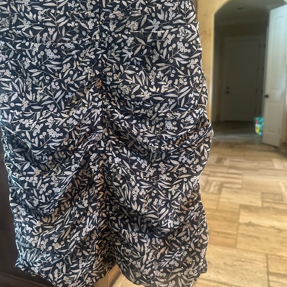 NWT SIZE XS/S Sabina Musayev Black and White Ruched Mini Skirt - Picture 6 of 6